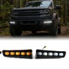 Led DRL Fog Lights with Amber Turn Signal for Bronco