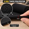6mm Thick Black Marine Carpet Roll, 16.4FT x 9IN Polyester