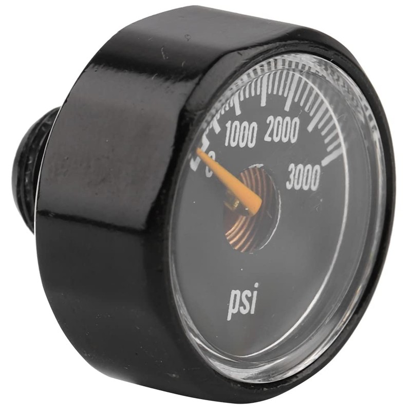 Mini Manómetro Manómetro de Precisión Metal Negro 1 8Npt Válvula