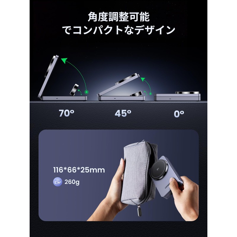 UGREEN 3-in-1 MPP Magnetic Wireless Charger