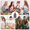 sourcing map No-Tie Twill Apron 90x66cm Split-Leg Leather Reinforcement Adjustable