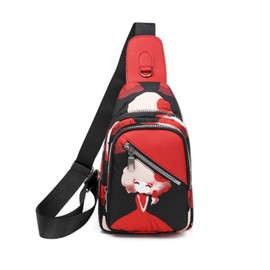 FANDARE Women's Chest Bag Fashion Sling Bag Backpack Girls Shoulder Bag Crossbody Shoulder Bag Travel Hiking Sports Fitness Daypack Durable Oxford Fabric, Little girl, Fashionable