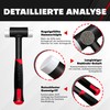C&T Non-recoil soft hammer, diameter 40 mm, tubular steel handle,