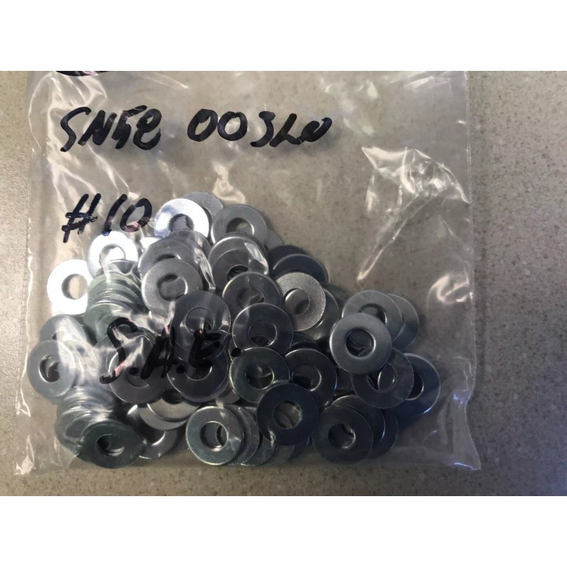 NON SPECIFIC #10 SAE STEEL FLAT WASHER ZINC PLATED 1/2"