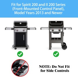 Grill Parts for Weber GS4 Spirit II & I 200 Series, 15.3" 7635 Flavorizer Bars and 18" 69785 Grill Burner for Spirit E210 E220 S210 S220 with Front Control, Grill Accessories for Weber Spirit 2 Parts