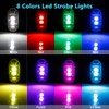 LECART High Brightness Wireless Led Strobe Lights 8 Colors Led