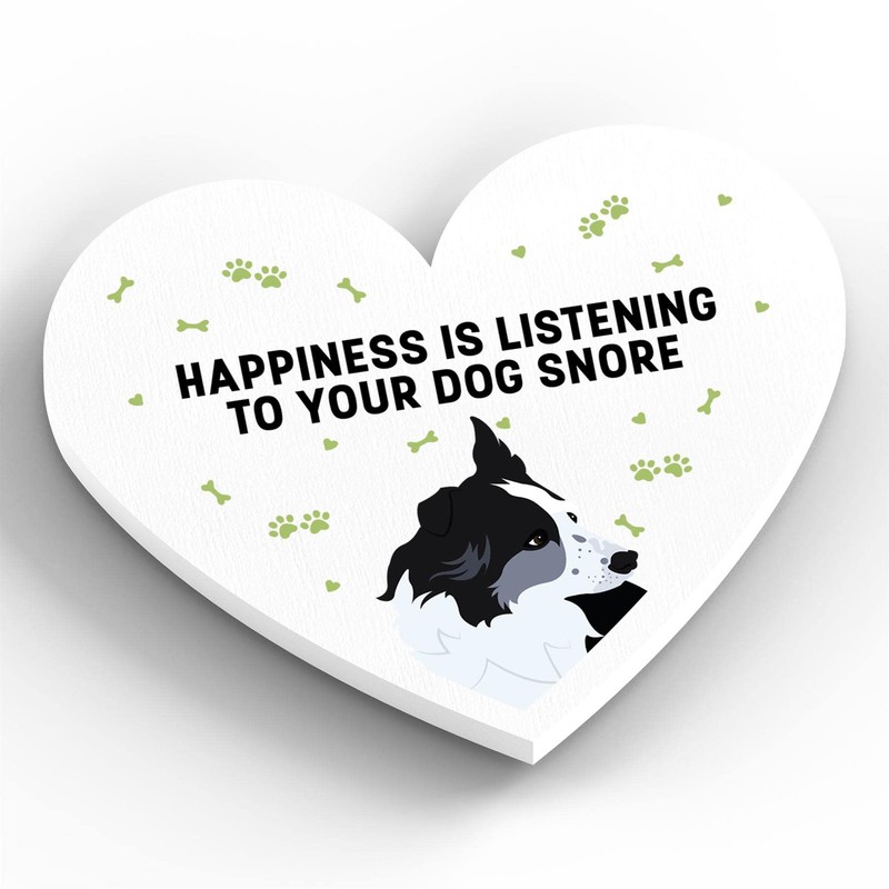 Global Designs Border Collie Happiness Is Your Dog Snoring Katie