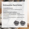 Upper Dishwasher Roller Wheels Lower Rack Wheels Replacement for Bosch