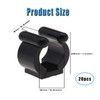WADY Fishing Pole Rod Holder Clips - 20 Pieces Rubber