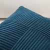 Set of 1 Decorative Throw Pillow Cover Soft Corduroy Solid