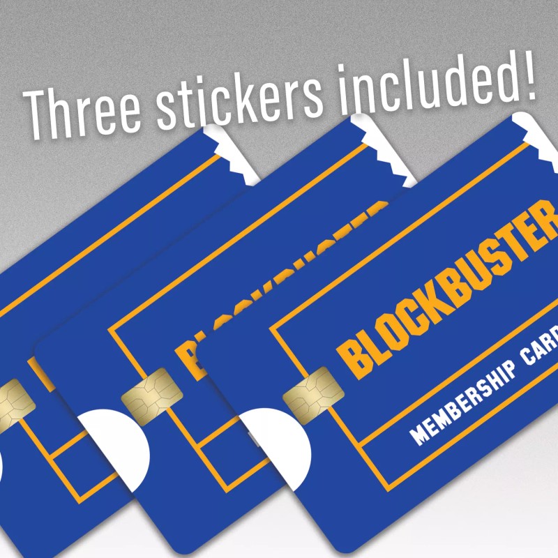 KCD 3 Pack Blockbuster Card Credit Card Skin Debit Sticker