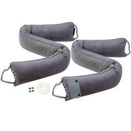 MAGZO Door Draft Stopper, 72 Inch Under Door Draft Blocker Noise Stopper, Weighted Wind Blocker Draft Guard for Bottom of Door, Gray