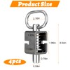 4-Pack Heavy-Duty Weld-On Spring Latch Locks – 5/8" Universal Trailer