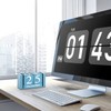 Obling Desk Calendar Wooden Manual Conversion Durable Chic Accessory for