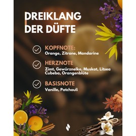 frihed.® Wellness Kerze Zenlys – Duftkerze im Keramikglas mit Holzdeckel – Fruchtig-Würziger Duft mit Orange, Zimt, Vanille & Patchouli – Geschenkidee für Frauen & Männer (320 ml, fruchtig-würzig)