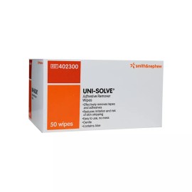 Uni Solve Smith & Nephew 402300 Uni-Solve Adhesive Remover Wipes - (Box of 50)