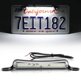 LivTee License Plate LED Light, Extremely Bright Assembly for Trailer UTV ATV Truck RV Boat, Xenon White(6000K)