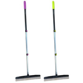 Room Groom Carpet Rake Set (Original and PET) Telescoping 54" Adjustable Handle, Portable Design, Carpet Brush Ideal for Pet Hair, Refreshing High Pile Carpets, Rugs, and Artificial Turf, (Pack of 2)