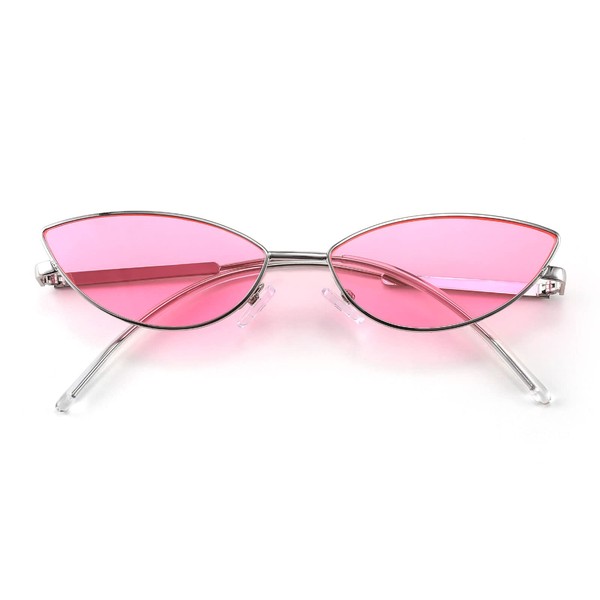 FEISEDY Fashion Designer Sunglasses Retro Small Petals Shape Arc Temple