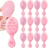 Skylety 12 Pcs Pink Coquette Hair Brush Coquette Bow Hair