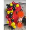 TNWBA Red Black Yellow Balloons,120 pcs Latex Balloons,Birthday Wedding Baby