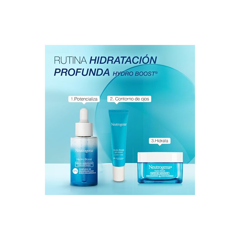 Neutrogena Pack Rutina Facil Hydroboost Acido Hialuronico Water Gel 50