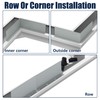 Pearwow Gutter Valley Splash Guard,Aluminum Rain Diverter Roofing Gutter Splash