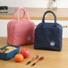 Tongke Insulated Lunch Bag, Portable Thermos Lunch Box Carrier, Double-Layered