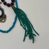 Noi Beaded Necklace Super Long Glass Wood and Chain Multi