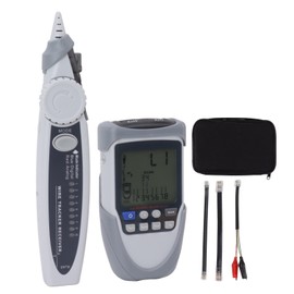 Cable Tracer with Receiver Wire Tester Line Finder with LCD Display POE Battery Voltage Measurement for Telephone Internet