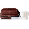 Dopp Mens Country Saddle Travel Kit with Bonus Items-Leather, Brown,One