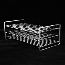 18.5mm 50 Holes Stainless Steel Test Tube Rack Square Hole Medical Test Tube Holder