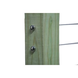 VistaView CableTec Easy-Install, Self-Locking SwiftCatch Swageless Quick Connector for Cable Railings for 1/8" Cable (with Brushed Stainless Dome Cap)