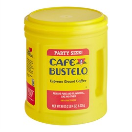 FixtureDisplays Cafe Bustelo Espresso Ground Coffee Can 36 oz. WS-110BSCN0055