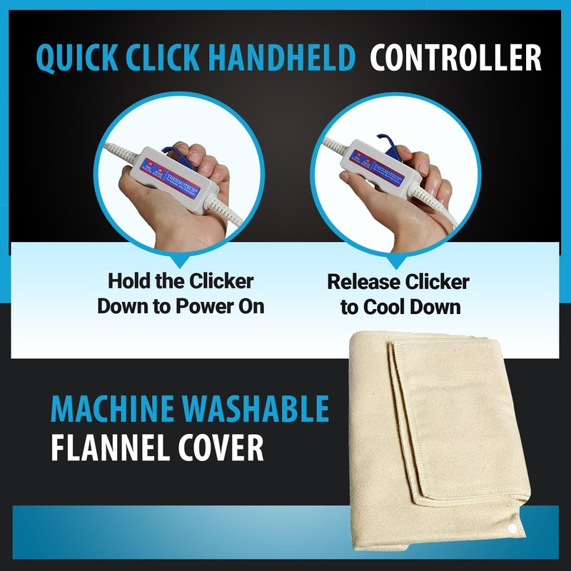 Medical Grade Heating pad with Auto Moist Heat by Thermotech