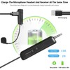 Wireless Microphone System for 4 People,2.4G Wireless Headset Mics and