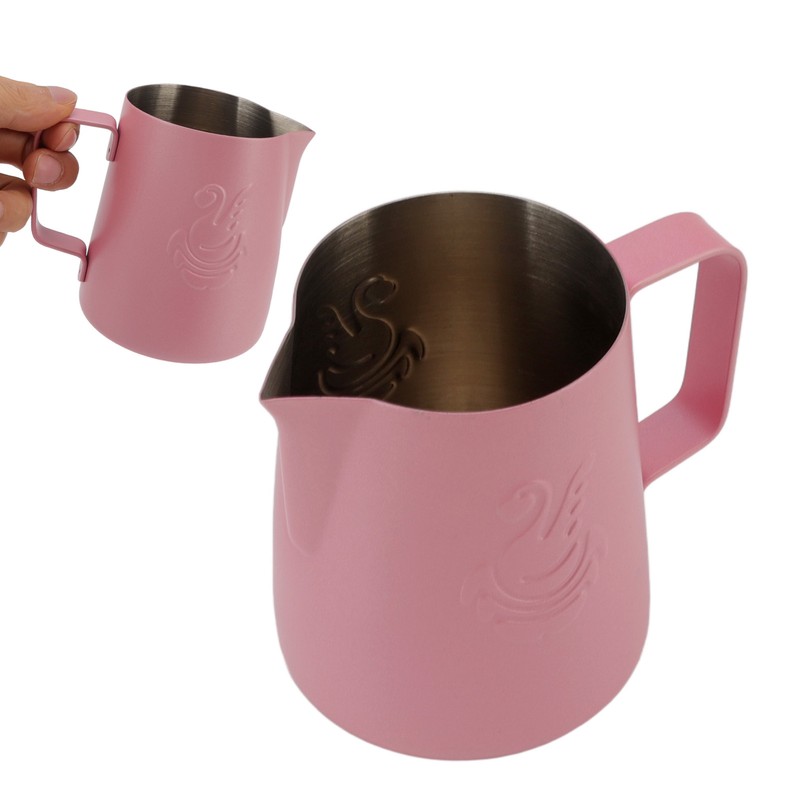 Milk Frothing Pitcher Multipurpose 304 Stainless Steel Coffee Steaming Pitcher