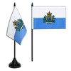 San Marino Flag FRITZE® Table Flag 4 x 6 Inches