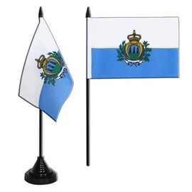 San Marino Flag FRITZE® Table Flag 4 x 6 Inches