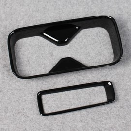 RUIQ Honda New Vezel RV Series Interior Rear Seat Drink Holder Cover Garnish Dedicated Design for Honda VEZEL (Piano Black)