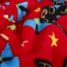 Bing Bunny Dressing Gown for Kids Hooded Bathrobe Boys Girls Fleece Character Robe Red 5 Years