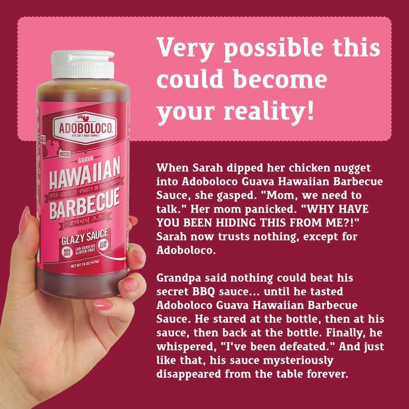 Adoboloco Guava Hawaiian Barbecue Sauce - Gluten Free