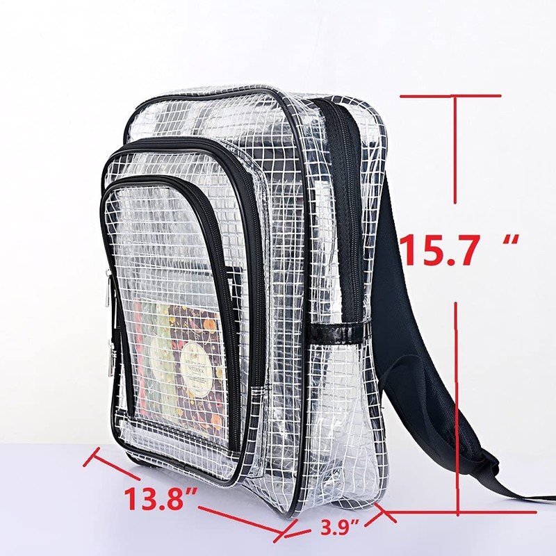 KANGLIFEN 15.7 inch ESD anti-static clear pvc backpack,cleanroom engineer tool