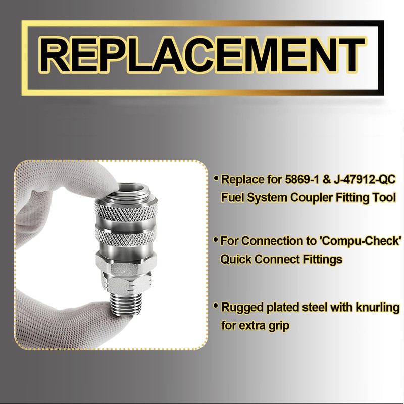 YMT for Connection to 'Compu-Check' Quick Connect Fittings,Replace for 5869-1