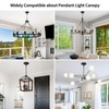 haultop 5.12 Inch Light Canopy Kit, Iron Ceiling Canopy Kit