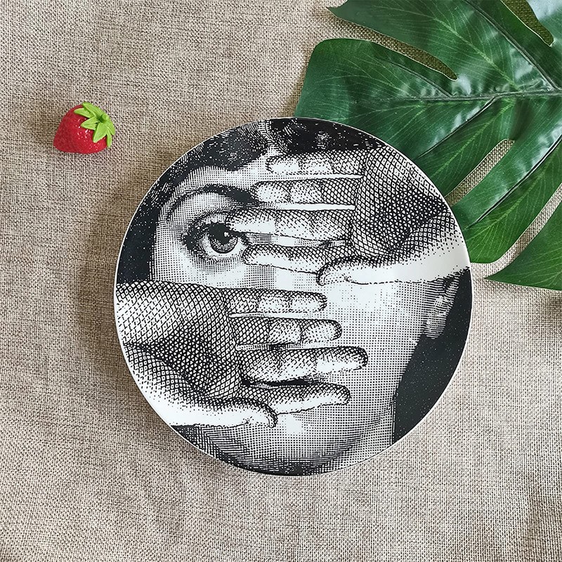 Beccalame Decorative Plates Handmade Ceramic Ornament for Home&Office Wall Decors