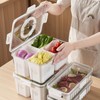 auons Food Containers with Lids, Refrigerator Organizer Bins, Fridge Organization