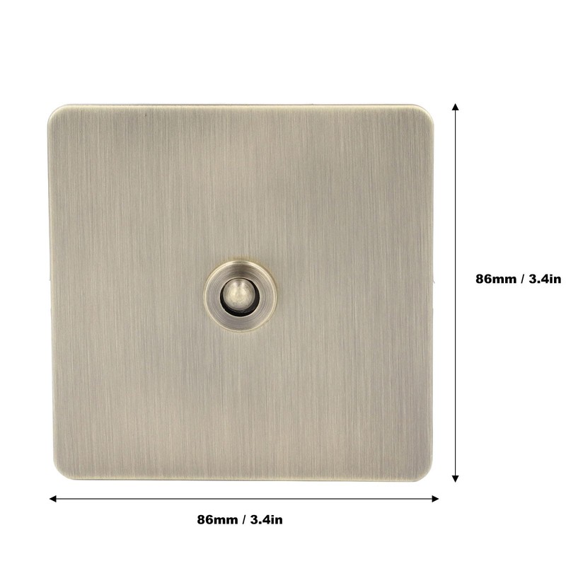 AC250V Single Pole Toggle Switch Antique Bronze Texture Stainless Steel
