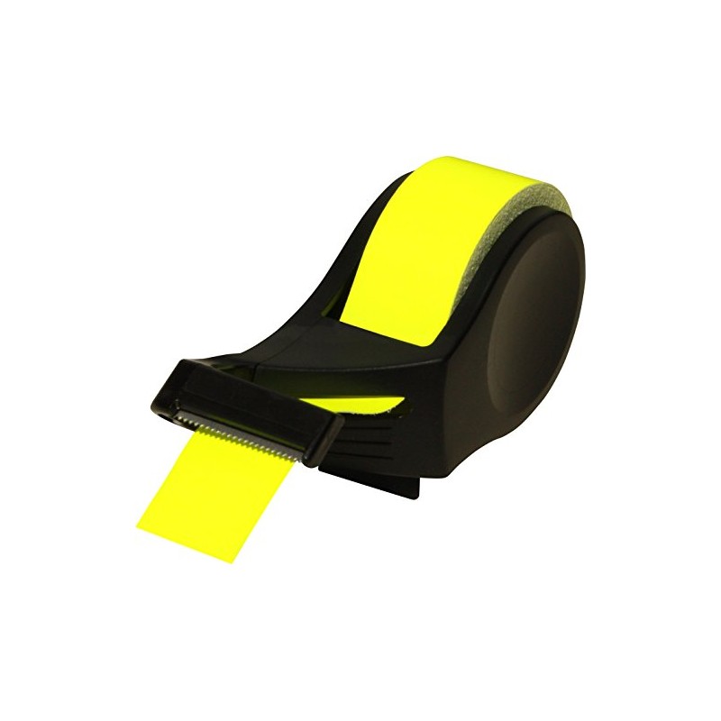 RNK CT1882 Sticky Note Roll in Dispenser Neon Yellow