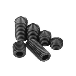 BOZONLI Cone Point Socket Allen Screw Grub Screw High-Strength Alloy Steel Bolts, M12*20mm,10 pcs